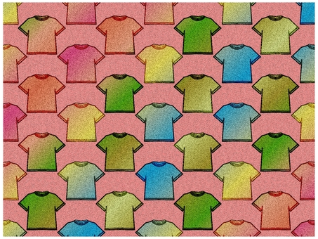 Tシャツの壁紙　ピンク tシャツ,シャツ,半袖,柄,パターン,壁紙,背景,ポストカード,グラデーション,パステルカラーのイラスト素材