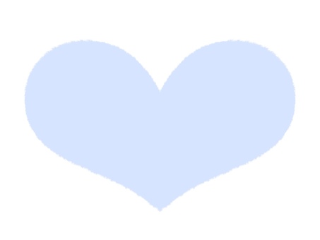 Hand-painted heart mark light blue, coeur, mark, bleu clair, JPG and PNG