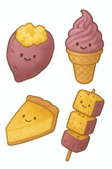 かわいいさつまいもスイーツ