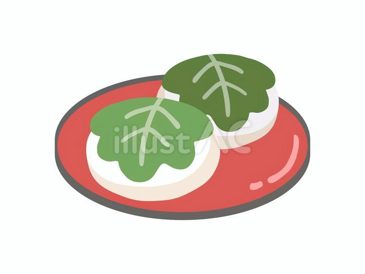 こどもの日_柏餅 かわいい,ベクター,端午の節句のイラスト素材