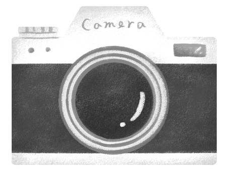 レトロなデザインのカメラ カメラ,写真,撮影,デジタルカメラ,ミラーレス,フィルムカメラ,一眼レフ,趣味,カメラマン,写真家のイラスト素材