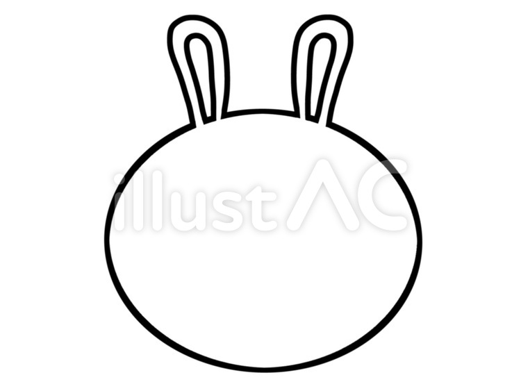 ウサギの枠 ウサギ,うさぎ,兎のイラスト素材