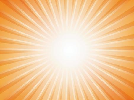 派手にスパークするオレンジ色の集中線背景 背景,集中線,爆発,オレンジ,太陽,光,放射線,空,日の出,暑いのイラスト素材