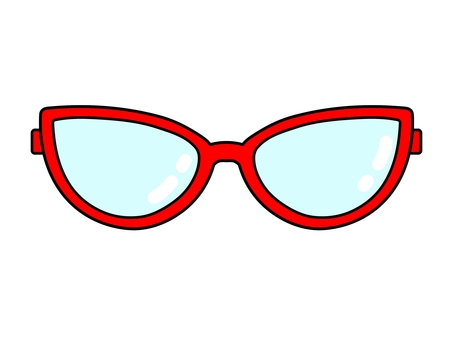 Illustration, glasses, lens, myopia, 