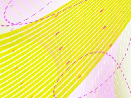 流線のリズム-イエロー04 イエロー,流線,抽象,背景,曲線,グラデーション,光,明るい,柔らかい,自然のイラスト素材