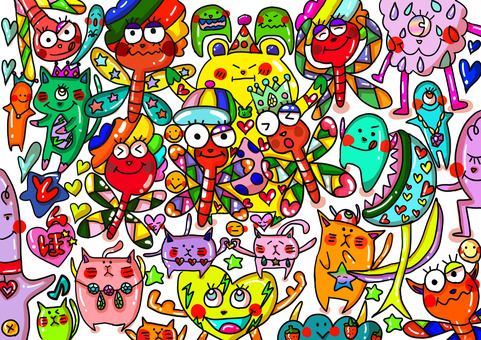 トンボ トンボ,虫,カラフル,キャラクター,かわいいのイラスト素材