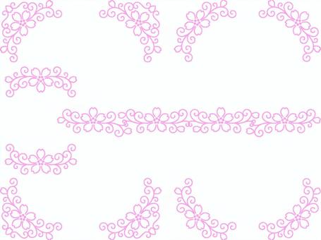 Simple cherry ornamental frame various, JPG and PNG Simple cherry ornamental frame various, through png, elegant, decorative frame, JPG and PNG