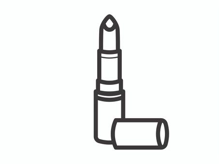 口紅(キャップ付)03 口紅(キャップ付)03 口紅,リップ,ルージュ,メイク,化粧,アイコン,マーク,シンプルのイラスト素材