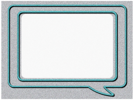 吹き出し　長方形　ライトグリーン 吹き出し,長方形,フレ−ム,ポストカード,メッセージカード,ザラザラ,ノイズ,透け感,ライトグリーンのイラスト素材