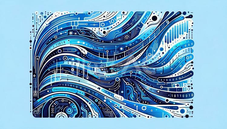大規模言語モデル 脳,知恵,テクノロジーのイラスト素材