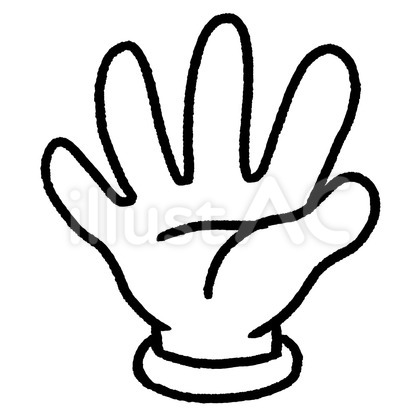線画ハンド5