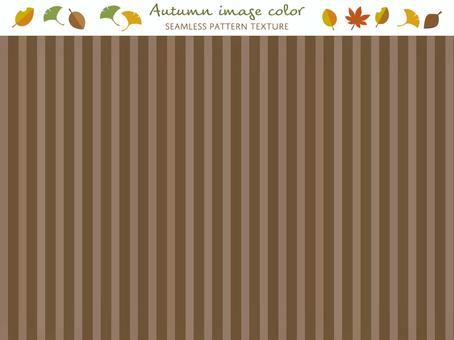 Autumn color stripe pattern [thick] 01, , JPG, PNG and EPS