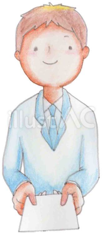名刺を差し出す男性 スーツ,男性,名刺交換のイラスト素材