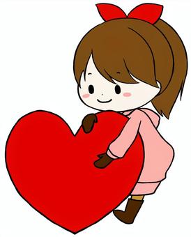 ハートを持った女の子