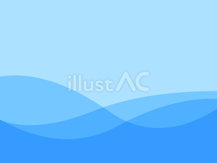 青い波模様の背景 ウェーブ,青,水色のイラスト素材