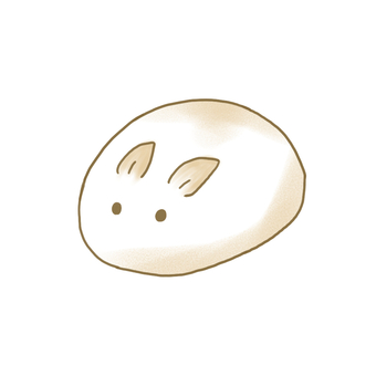 うさぎまんじゅう 白あん うさぎ,動物,まんじゅう,食べ物,和菓子,おやつ,白あん,美味しい,可愛いのイラスト素材