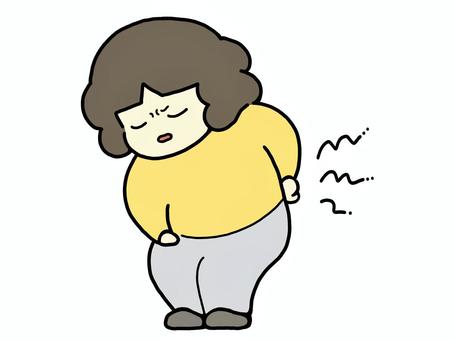腰が痛い人 腰痛,腰,痛い,痛み,痛む,ぎっくり腰,ヘルニア,椎間板ヘルニア,慢性腰痛,神経痛のイラスト素材