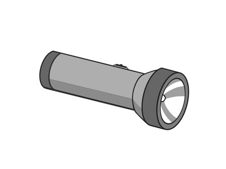 Illustration, flashlight, light, to glow, 