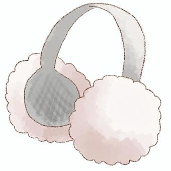 みみあて みみあて,イヤマフ,冬のイラスト素材
