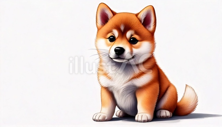 柴犬 柴犬,犬,子犬のイラスト素材