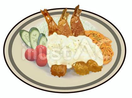 海老フライタルタルソース3(ナポリタン)