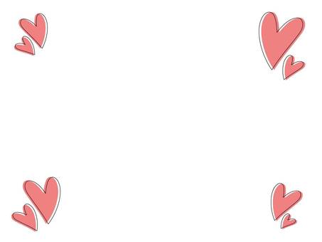 Handwritten pink heart illustration 4, heart, heart-shaped, valentine, JPG, PNG and AI