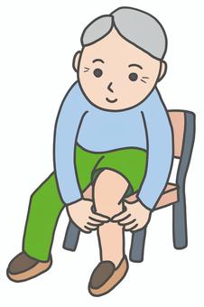 指輪っかテスト 高齢者,元気,健康,自立,生きがい,福祉,介護,認知症,予防,フレイルのイラスト素材