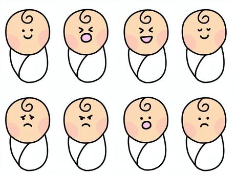 Illustration, baby, expression, people, 