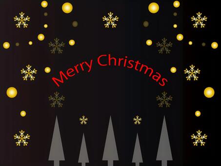 雪の結晶＿背景 雪,結晶,クリスマスツリー,もみの木,木,文字,冬,模様,クリスマス,綺麗のイラスト素材