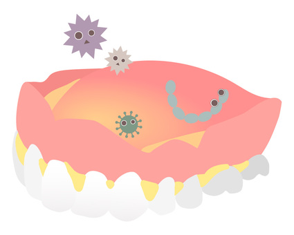 Dirty dentures (total dentures), JPG, PNG and AI Dirty dentures (total dentures), denture, dirty, tooth, JPG, PNG and AI