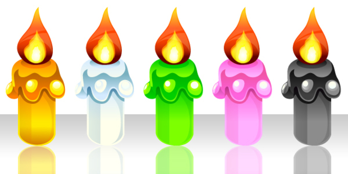 Illustration Candles, JPG and EPS Illustration Candles, , JPG and EPS