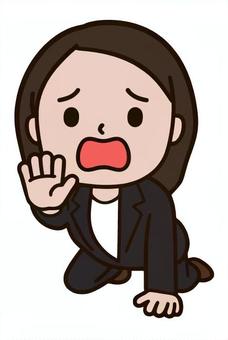 助けを求める人 助けを求める人 助け,困惑,苦難,別れ,未練,悲しみ,絶望,愕然,不幸,女性のイラスト素材