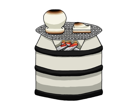 七輪で焼いた餅 七輪,器具,調理,料理,焼く,調理器具,和,和風,日本,炭のイラスト素材