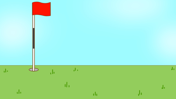 Illustration, golf, hole, background, 