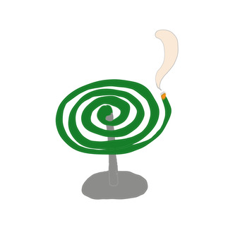 蚊取り線香 蚊取り線香,夏,線香,渦巻き,煙のイラスト素材