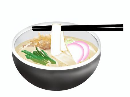 きしめん きしめん,名古屋,名物,ご当地,グルメ,麺,幅広,かまぼこ,かつお節,ほうれん草のイラスト素材