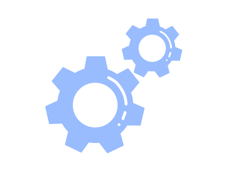 Illustration, gear, configuration, ui icon, 