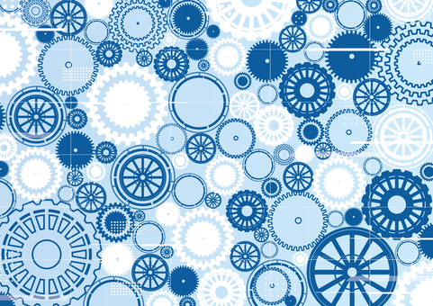 歯車とテクノロジーのビジネスイメージ ビジネス,歯車,テクノロジー,グリッド,ライン,スタイリッシュ,青色,背景のイラスト素材