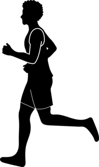 パーマをかけた男性のランナー パーマをかけた男性のランナー 男性,ランナー,マラソン,ダイエット,走る,ジョギング,筋トレ,ウォーキングのイラスト素材