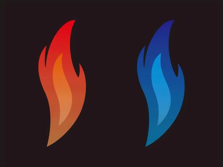 Simple flame spirit icon illustration, التهاب, حريق, حريق, JPG