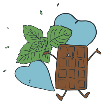 ミント味のチョコレート