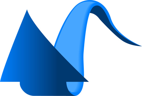 arrow direction front wave wave solid blue, arrow, direction, positive, JPG, PNG and AI