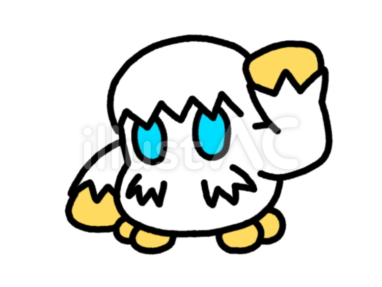 イエティ　青 モンスター,イエティ,雪男のイラスト素材