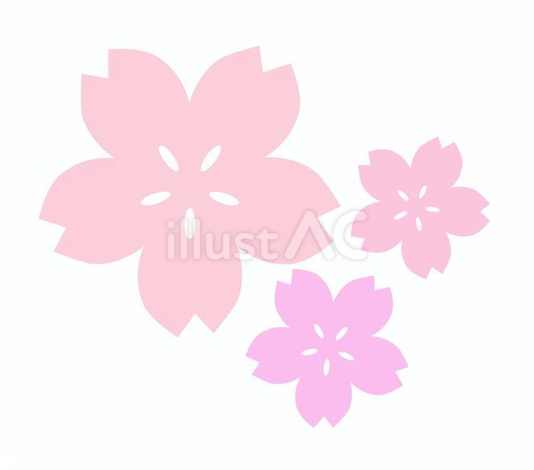 桜の花びらのイラスト 桜,花びら,春のイラスト素材