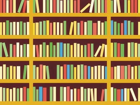 本棚の背景素材 本棚,読書,図書,背景,ベクター,読書の秋,本屋,書店,ポップ,図書館のイラスト素材