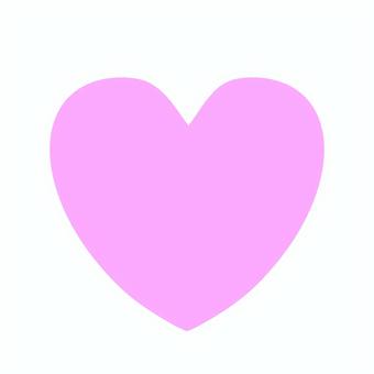 ハートのイラスト ピンク