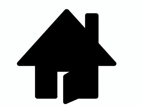 シンプルホームアイコン３（黒） ホーム,マイページ,uiアイコン,シンプル,黒のイラスト素材