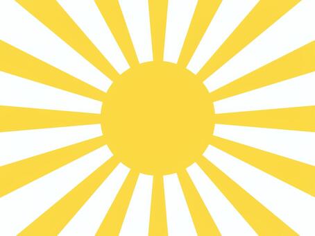旭日・初日の出・朝日・太陽２（黄） 旭日,初日の出,朝日,太陽,ご来光,曙光,旭光,朝日影,朝焼け,初日のイラスト素材