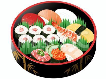 握り寿司の盛り合わせ(寿司桶)3