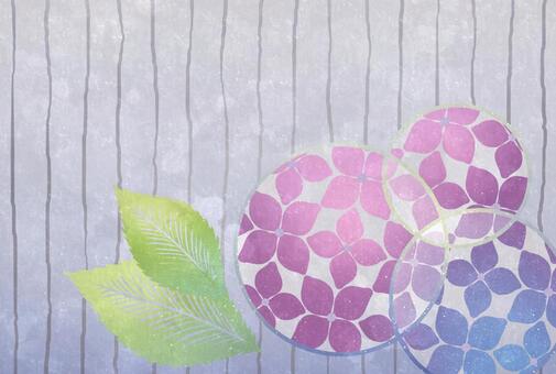 Illustration, hydrangea, postcard, background, JPG